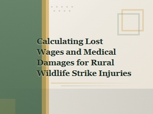 Calculating Damages for Rural Wildlife Strike Injuries